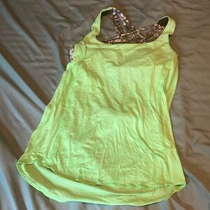 Lululemon Athletica Green Tank Top